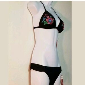 arizona womens jrs floral bikini NWT